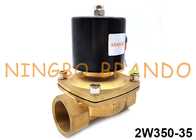 azione diretta chiusa normale d'ottone dell'elettrovalvola a solenoide 2W350-35 per il gas di aria dell'olio dell'acqua