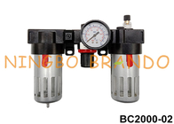 Combinazione del lubrificatore del regolatore di filtro dell'aria dell'unità di BC2000 FRL