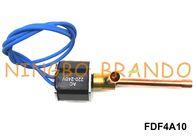 Elettrovalvole a solenoide di refrigerazione del deumidificatore FDF4A10 1/4&quot; 6.35mm OD AC220V normalmente chiusi