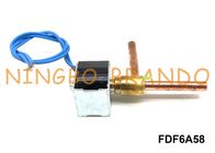 Elettrovalvola a solenoide di NC del rame FDF6A58 per il condizionatore d'aria AC220V 5/16&quot; modo dell'angolo retto 2