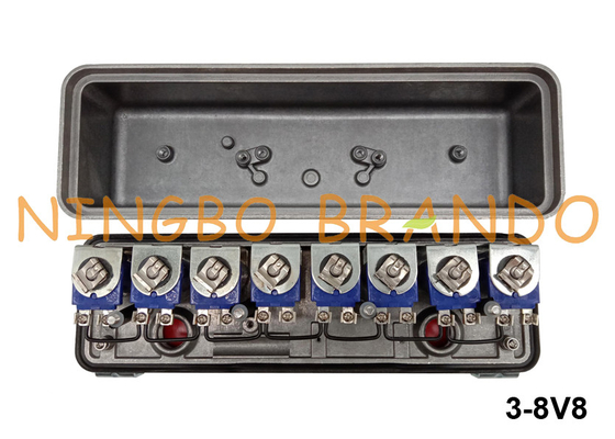 tipo pilota Valve Enclosure 12VDC 24VDC 110VAC 220VAC di 3-8V8 Goyen del solenoide