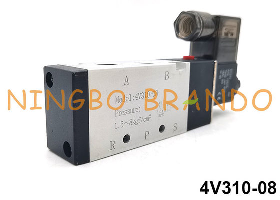 tipo modo pneumatico DC24V AC220V di 4V310-08 Airtac dell'elettrovalvola a solenoide 5/2