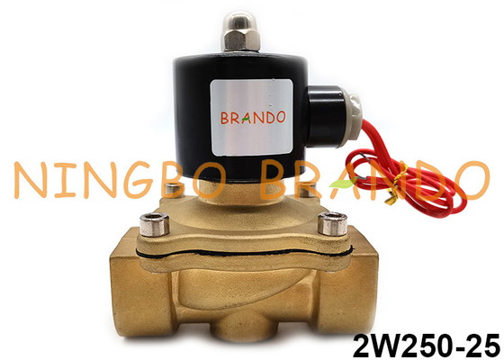 elettrovalvola a solenoide chiusa normale elettrica d'ottone 2W250-25 per il modo acqua aria del gasolio 2