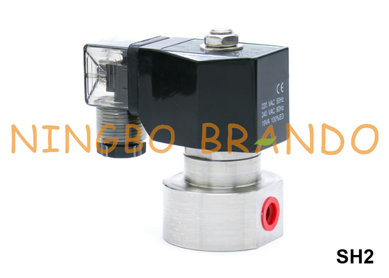 elettrovalvola a solenoide ad alta pressione di acciaio inossidabile di 1/4&quot; di 3/8&quot; di 100 Antivari 220VAC 110VAC