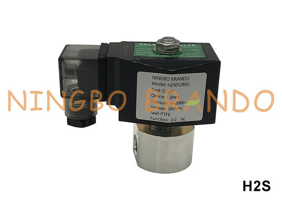 Valvola solenoide ad alta pressione in acciaio inossidabile da 200 bar 1/8'' 1/4'' 12V 24V 110V 220V