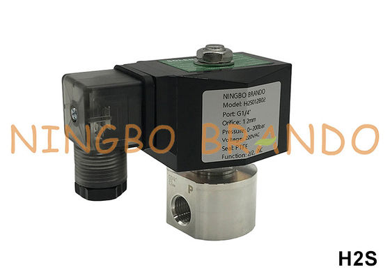 Valvola solenoide ad alta pressione in acciaio inossidabile da 200 bar 1/8'' 1/4'' 12V 24V 110V 220V