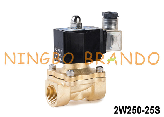 2W250-25 1'' 2 Way Normalmente chiusa Valvola solenoide ad acqua in ottone 24V 220V