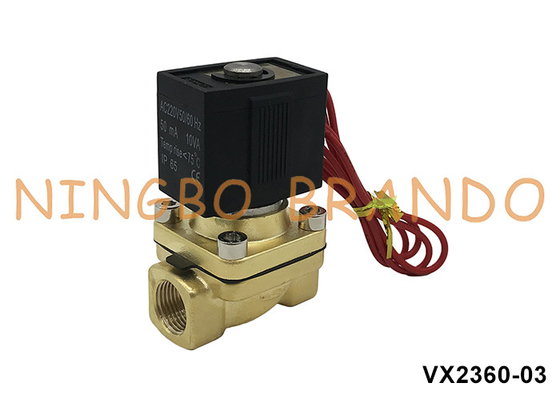 VX2360-03 3/8'' SMC Tipo Valvola solenoide in ottone per acqua-aria 220V 110V 24V