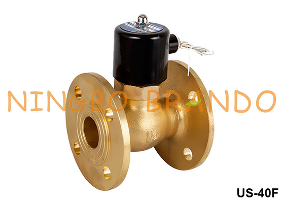 1-1/2' DN40 Flange Valvola solenoide in ottone a vapore di acqua calda 220VAC 110VAC 24VDC