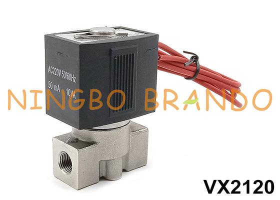 SMC Tipo VX2120-02 Valvola solenoide in acciaio inossidabile 1/4' 24V 220V