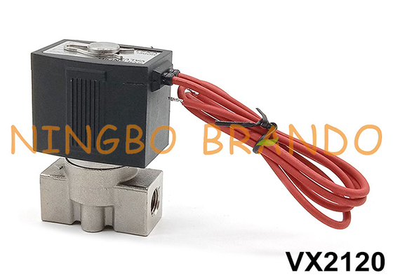 SMC Tipo VX2120-02 Valvola solenoide in acciaio inossidabile 1/4' 24V 220V