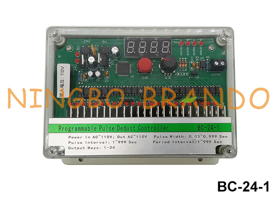 24 linee 110VAC Controller di valvola di impulso di ingresso e uscita per raccoglitore di polvere