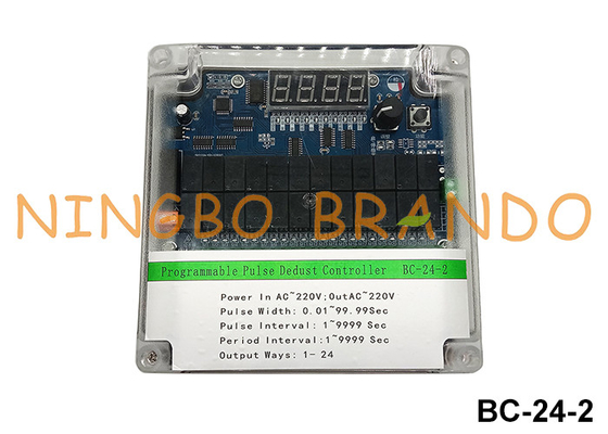 24 linee Collettore di polvere Controller cronometrista sequenziale 220VAC Input 220VAC Output