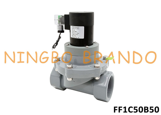 2' CPVC Valvola solenoide anticorrosiva per prodotti chimici acidi alcalini 24V 220V
