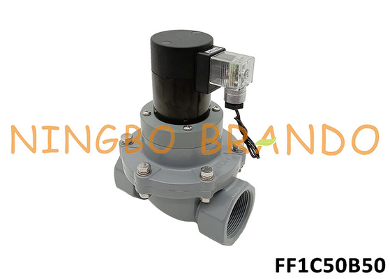 2' CPVC Valvola solenoide anticorrosiva per prodotti chimici acidi alcalini 24V 220V