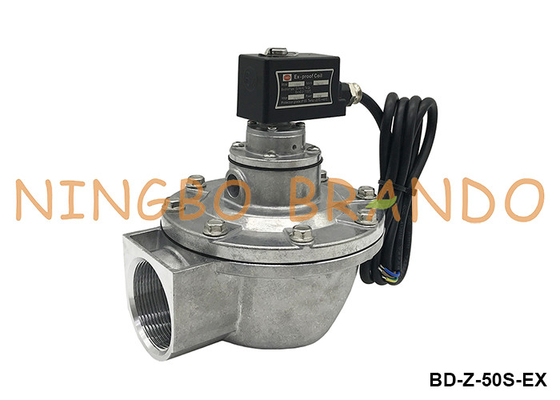 Valvola a getto a impulso solenoide a prova di esplosione da 2' per raccoglitore di polvere 220V 110V 24V