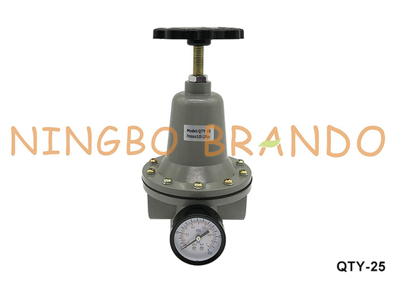 QTY-25 1'' 10 bar Valvola di riduzione della pressione del regolatore d'aria pneumatico con calibro
