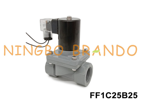 1' DN25 Valvola solenoide anticorrosiva con corpo CPVC 24V 110V 220V