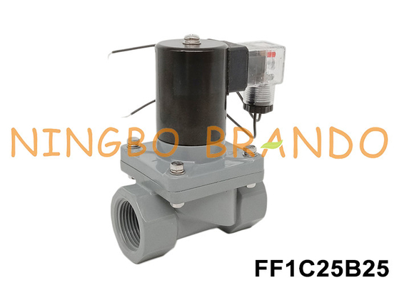 1' DN25 Valvola solenoide anticorrosiva con corpo CPVC 24V 110V 220V