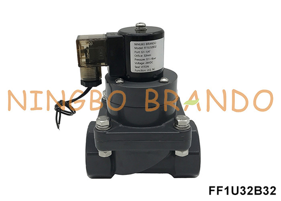 1-1/4' DN32 Valvola solenoide UPVC resistente alla corrosione per acidi chimici 24V 220V