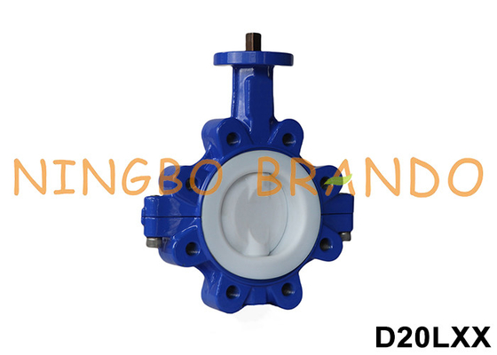 DN40 a DN600 Valvola a farfalla senza testa tipo lug con rivestimento in PTFE