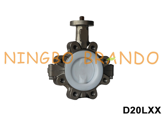 DN40 a DN600 Valvola a farfalla senza testa tipo lug con rivestimento in PTFE