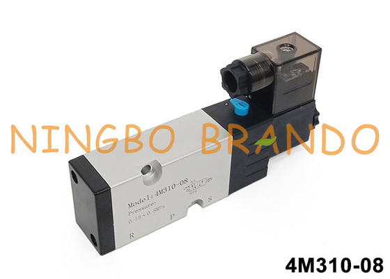 Airtac Tipo 4M310-08 Namur Pilot Solenoide Valve 5/2 Way 24V 220V