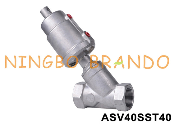 Valvola di sedile pneumatica ad angolo di tipo Y a portata a filo DN40