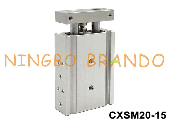 CXSM20-15 cilindro pneumatico a doppia canna 20 mm foratura 15 mm trazione