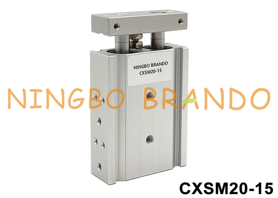 CXSM20-15 cilindro pneumatico a doppia canna 20 mm foratura 15 mm trazione