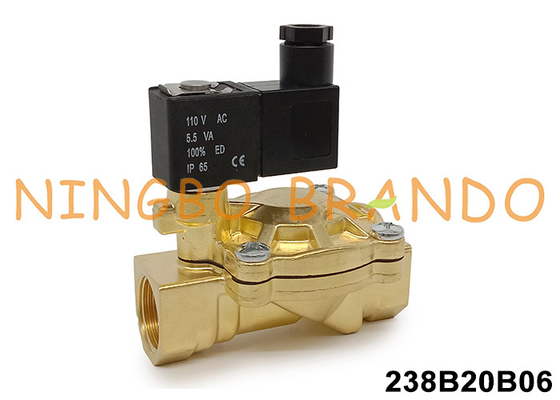 Valvola solenoide tipo ASCO Serie 238 3/4' con corpo in ottone 24V 110V 220V