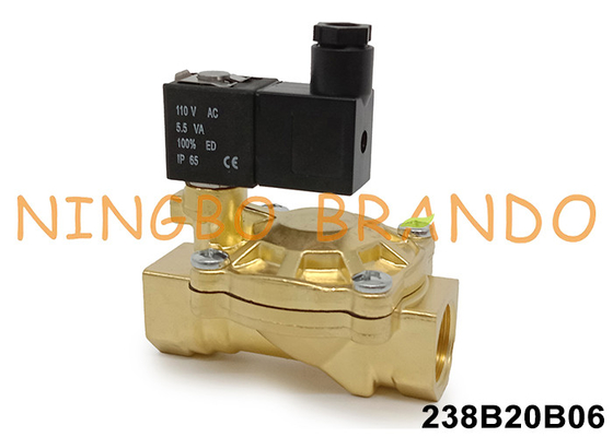 Valvola solenoide tipo ASCO Serie 238 3/4' con corpo in ottone 24V 110V 220V