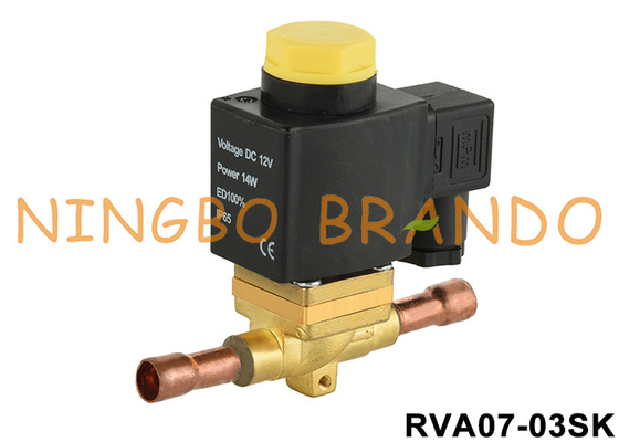 2 via 3/8''soldatore normale apertura di refrigerazione valvola solenoide 12V 24V 110V 220V