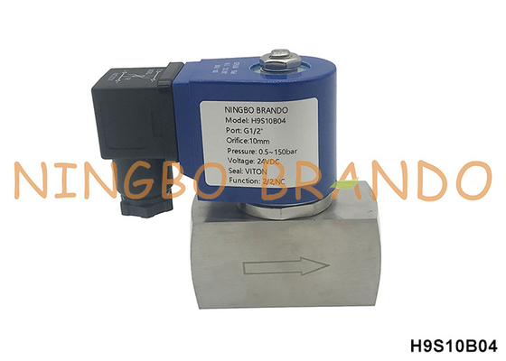 150 bar 1/2'' Valvola solenoide ad alta pressione per acqua gas aria 24V 110V 220V