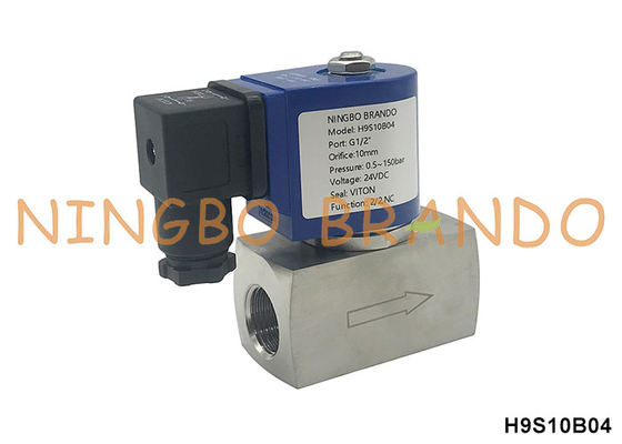 150 bar 1/2'' Valvola solenoide ad alta pressione per acqua gas aria 24V 110V 220V