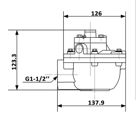 1.5' RCA45T Tipo Goyen Valvola a getto a impulso a pilota remoto per baghouse industriale