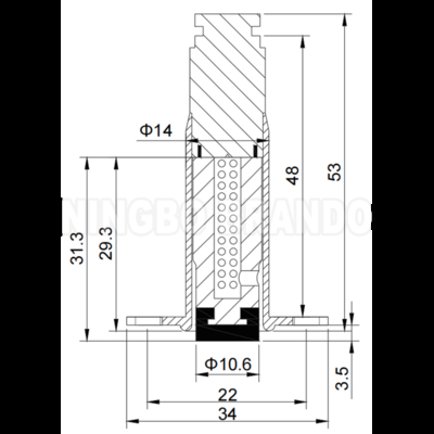 Gruppo Polo Pilota Solenoide Per Elettrovalvola Taeha Pulse Jet PM-60 bobina