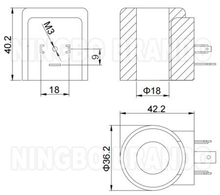Tipo Hydac bobina solenoide idraulica 3000489 12V 3000249 24V 300315 110V 3002594 220V