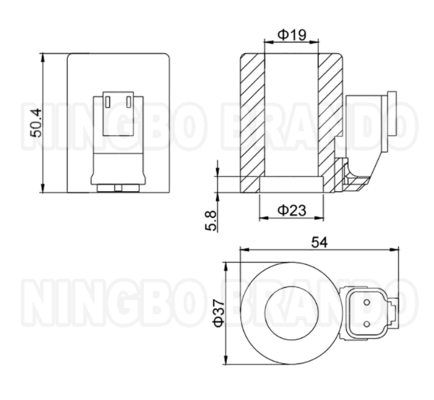 Bosch Rexroth tipo bobina di valvola solenoide idraulica DC12V DC24V 26W R901050010