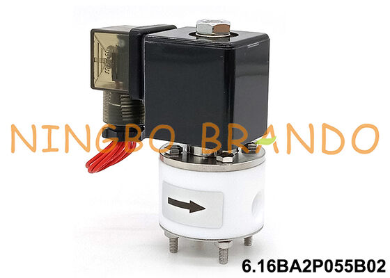 Valvola solenoide anti-corrosione a corpo acido alcalino PTFE da 1/4' 24V 220V