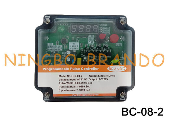 220VAC In 220VAC Out 8 linee Pulse Valve Timer Controller per raccoglitore di polvere