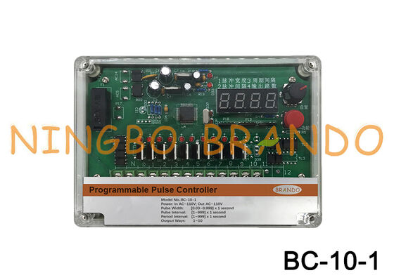 10 linee Collettore di polvere Controller cronometrante sequenziale 110VAC Input 1110VAC Output