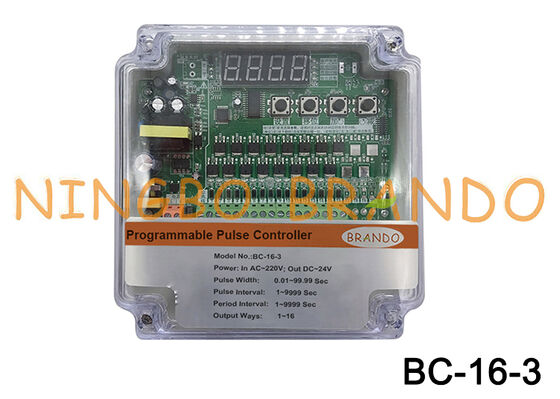 220VAC Input 24VDC Output 16 linee Pulse Valve Controller per raccoglitore di polvere
