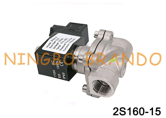 Valvola a membrana in acciaio inossidabile a 2/2 vie da 1/2 pollici 2S160-15