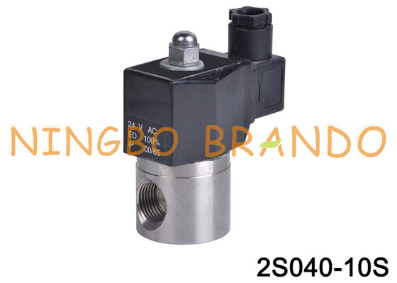 G3/8'' 2S040-10 Valvola Solenoide in Acciaio Inox a 2 Vie Normalmente Chiusa