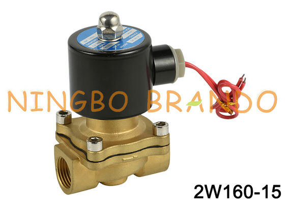 2W160-15 Valvola Solenoide in Ottone da 1/2'' per Acqua Aria Olio 24V 110V 220V