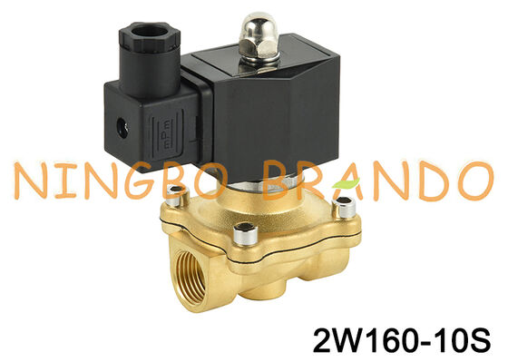 2W160-10 Elettrovalvola a solenoide in ottone normalmente chiusa da 3/8'' 24V 110V 220V