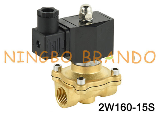 Elettrovalvola a solenoide in ottone a 2 vie normalmente chiusa da 1/2 '' 2W160-15