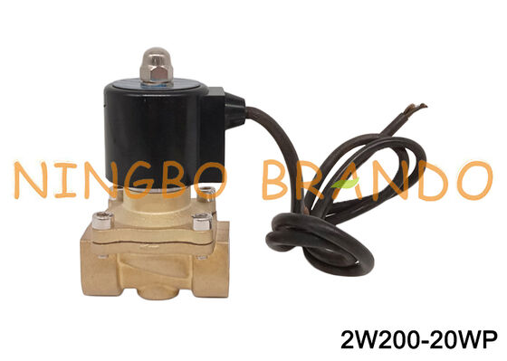 Elettrovalvola impermeabile in ottone da 3/4" normalmente chiusa 24V 110V 220V