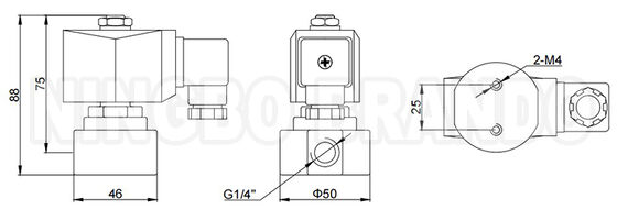 Elettrovalvola ad alta pressione da 700 bar 10000 PSI, 1/4'', 220V 110V 24V 12V
